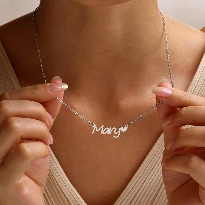 Cdiscount Chaine Avec Prenom PersonnalisÃ© Collier Acier