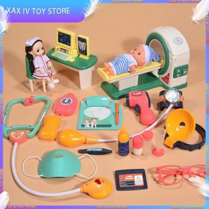 Jouets de docteur pour enfants, jeu de simulation d'outils médicaux, jeu de doct