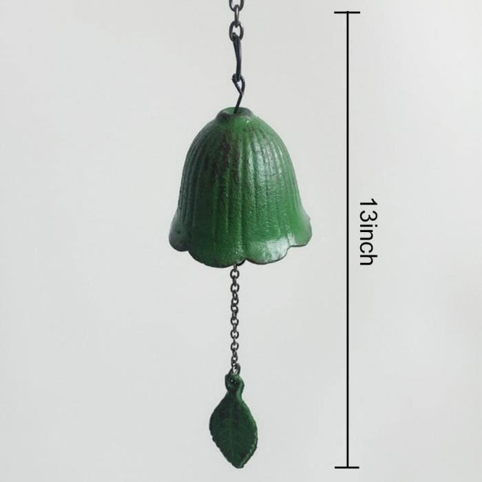 Carillon Japonais En Fonte – Cloche De Temple Verte – Fabriqué Au Japon, Avec Attache Papier – Cadeau Traditionnel