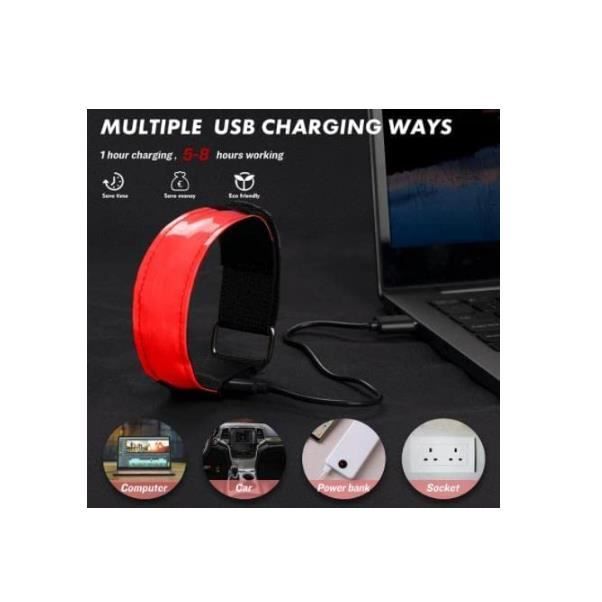 Lot De 6 Pendentifs LED Clignotants Réfléchissants - Sécurité Enfants Et Animaux Pour Sacs Et Vêtements
