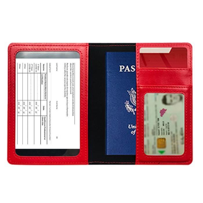 SamHeng Avion Porte-Passeport Housse, Universel Couverture de Passeport pour Femmes Hommes, Cuir PU Protège-Passeport Portefeuille de Voyage pour Cartes de Crédit Cartes d'embarquement (Gris