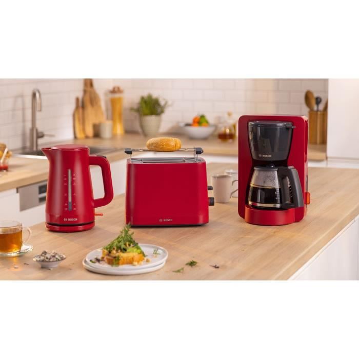 Machine à Café Filtre Bosch MyMoment - Carafe 1.25L, Réservoir Amovible, Anti-Goutte - Noir