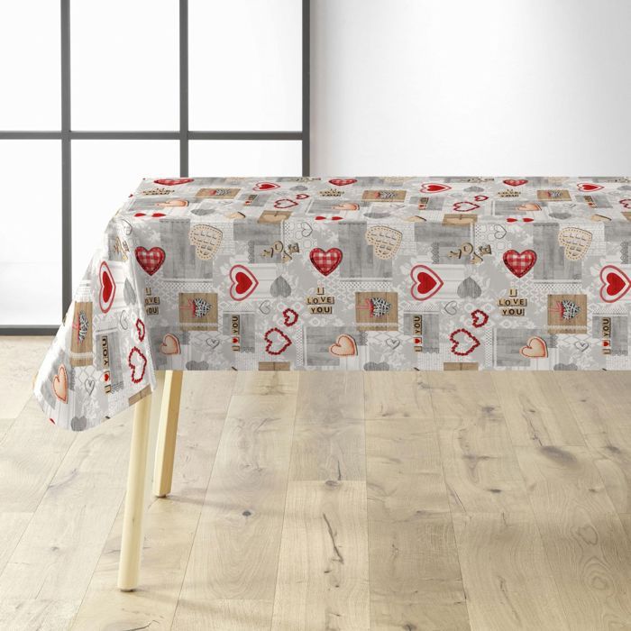 Toile Cirée Au Mètre - Largeur 140 Cm - Losanges Et Rayures Terracotta 81725447