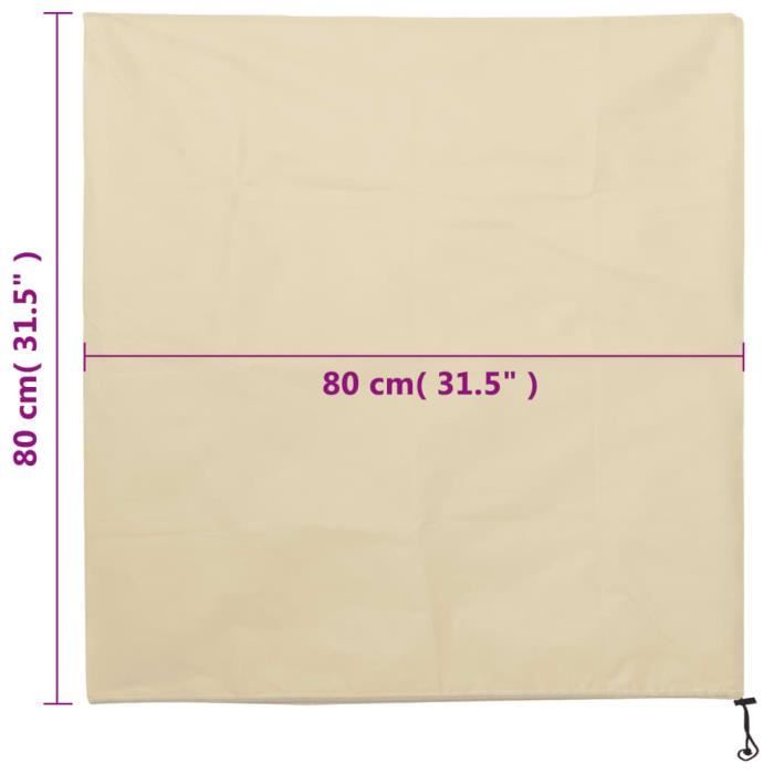Yootiko Housse D'Hiver Pour Plantes 65x70cm Noire - Protection Thermique Avec Cordon Et Fermeture Éclair