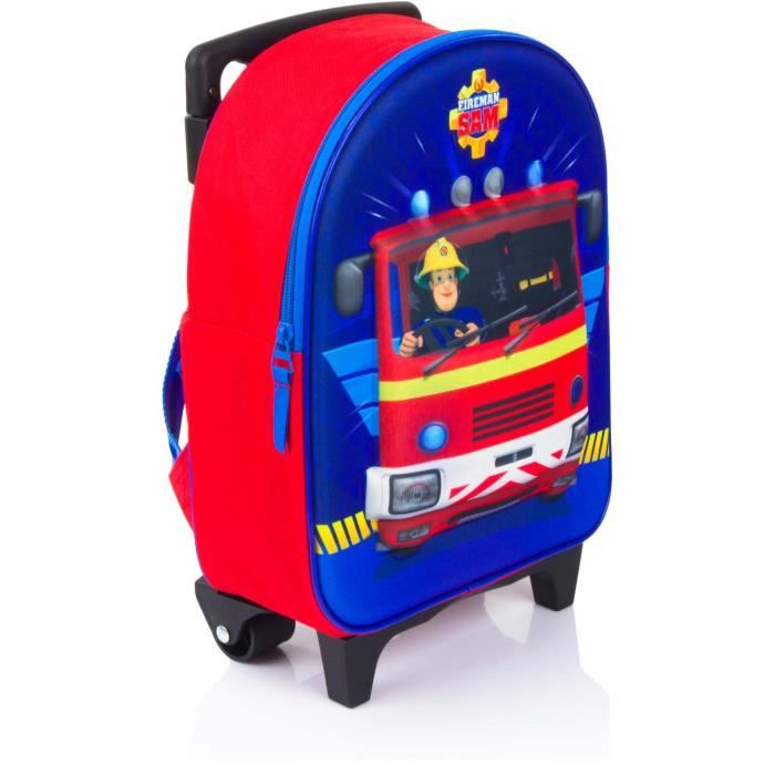 Trolley SAM LE POMPIER 31 cm sac a roulette sam 3D NEW 2020