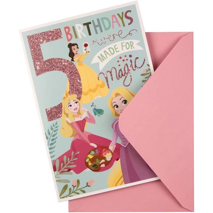 Hallmark Carte d'anniversaire pour petite-fille – Motif Disney Princess  Gate Fold : : Cuisine et Maison