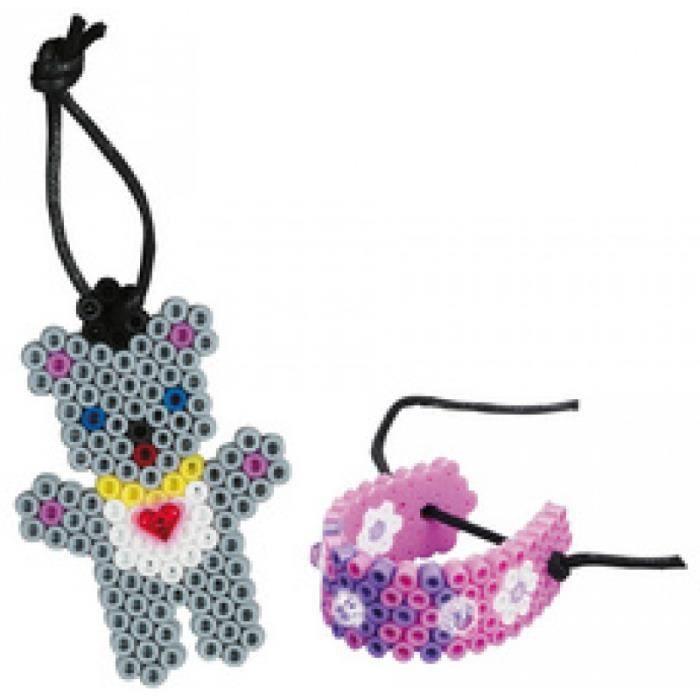 Hama Perles à Repasser - Kit 4 Animaux (dauphin, Dragon, Hippocampe, Grenouille) - Dès 5 Ans - Plaque Et Papier Repassage Inclus