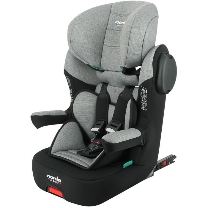 Siege auto isofix NANIA MAX I FIX 76-140 cm R129 –de 3 a 10 ans –