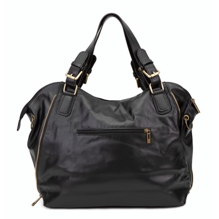 Ceinture Chaîne En Cuir Noir Avec Breloques Camélia - Réglable Femme Neuf