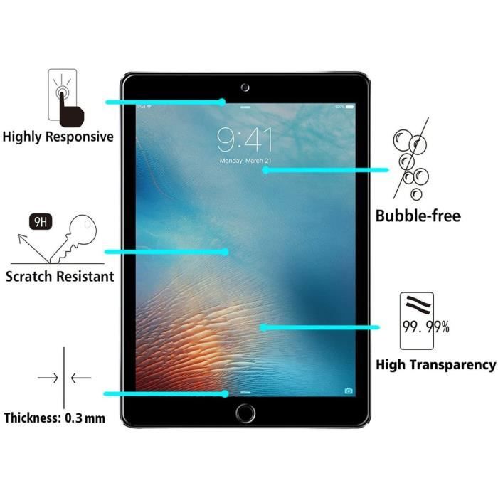 Protection Écran Verre Trempé pour iPad Air - Cdiscount Informatique
