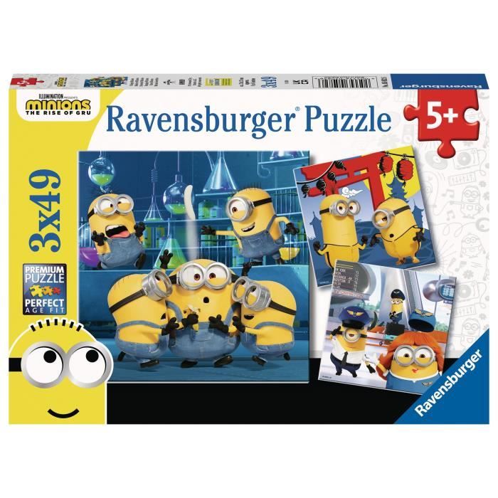Puzzles Les Minions 3x49 pièces - Ravensburger - Pour enfants dès 5 ans -  Cdiscount Jeux - Jouets