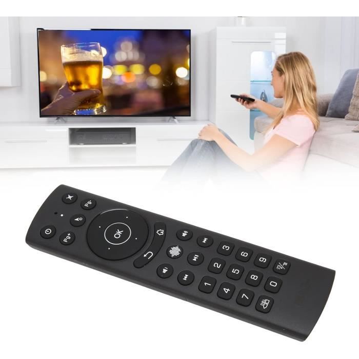 Télécommande 2.4G sans Fil avec entrée vocale de récepteur USB pour