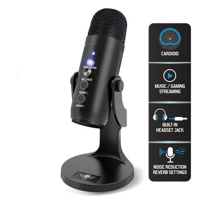 Microphone Streaming Music Gaming ASMR CARDÏODE Podcasting Voix-off et  instruments de musique + Casque PRO H10 SWITCH PC XBOX - Cdiscount  Informatique