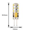 10X G4 Lampe LED 2W Energy-Saving LED Bulb 24 SMD 3014 Ampoule LED DC/AC12V Blanc Chaud 100-150LM [Classe énergétique A]-2