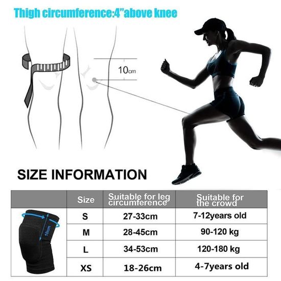 Genouillères En Éponge Épaissie Anti Collision 2 Pièces