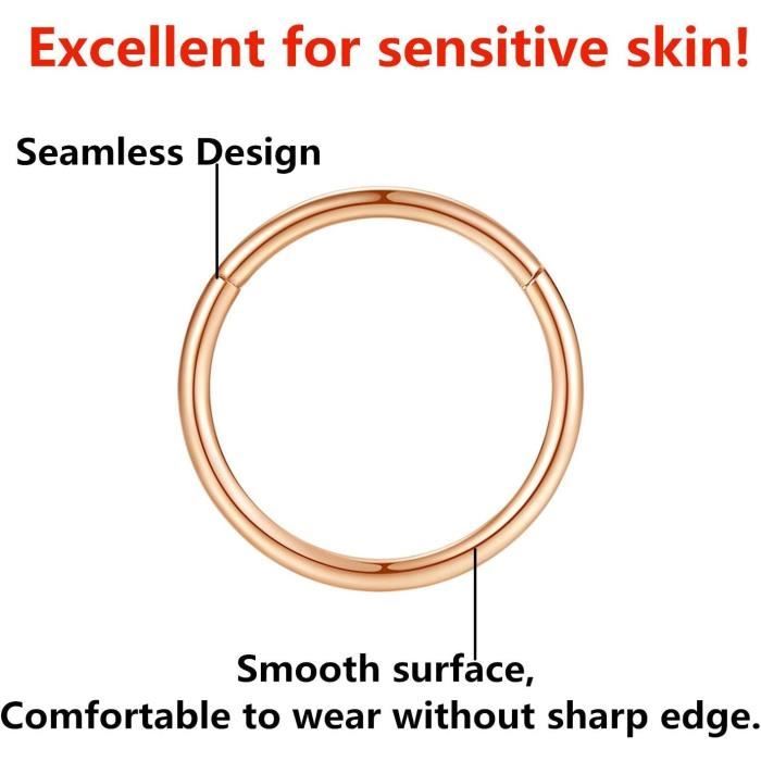 Argent Or Anneau Boucle D'oreille Avec Vague Otifs Laser - Acier