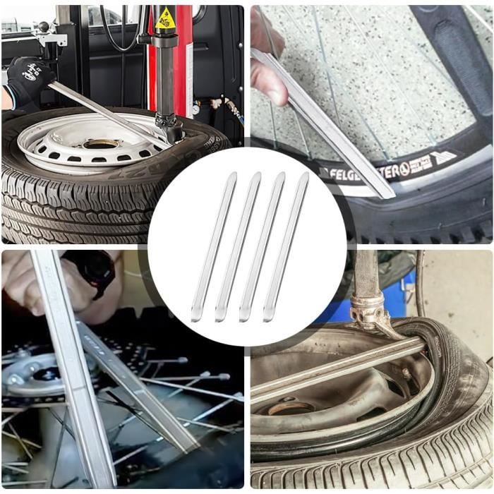 4Pcs Démonte Pneu Manuel,30cm Demonte Rneu Moto/Voiture en 4Pcs Démonte Pneu Manuel,30cm Demonte Rneu Moto/Voiture en