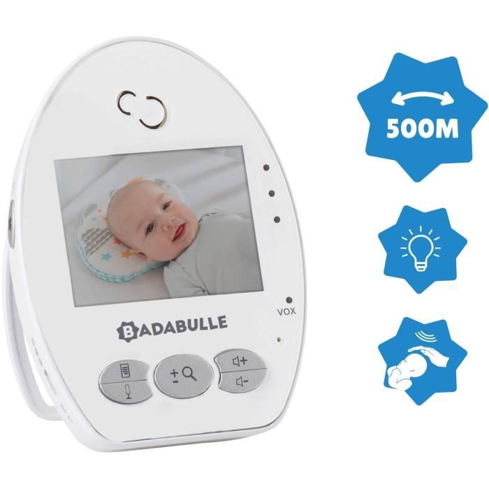 Babyphone BADABULLE - Baby Online Vidéo - Portée 250m - Mode VOX - Vision  jour/nuit - Cdiscount Puériculture & Eveil bébé