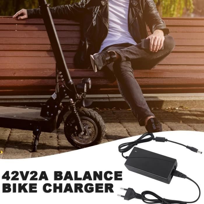 Chargeur Trottinette électrique 42V 2A / Adaptateur de batterie pour trottinette Xiaomi Mijia M365 Ninebot Es1 Es2