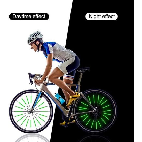 Réflecteurs sur Rayons de vélo, Reflecteur Rayon Velo, Lot de 48 reflecteur  Velo, Lumiere Rayon Velo, Convient à Tous Les Rayo[630] - Cdiscount Sport