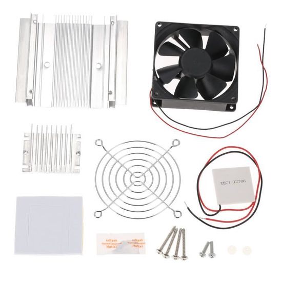 Ensembles thermo/électriques de Bricolage Syst/èmes de Refroidissement par Eau /à Refroidissement par Effet Peltier Ventilateur 2 pi/èces/ Tec1-12706 Coolers Thermoelectric Peltier Cooler