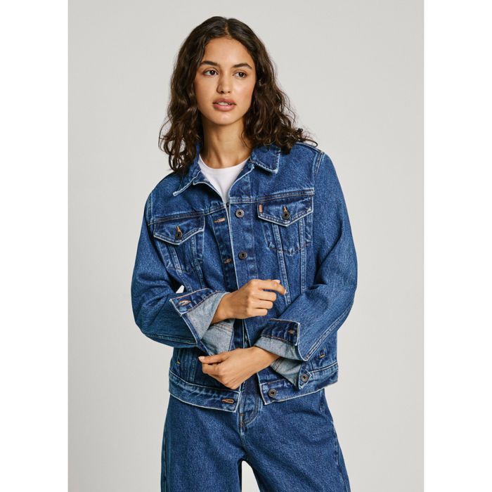 La Halle Aux Vêtements Veste Pepe Jeans Frankie Blanc (Jean