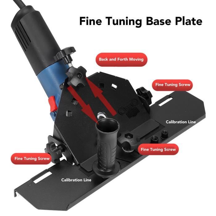Support De Meuleuse D'angle Pour Coupe De Chanfrein à 45 ° De Carrelage, Outil De Chanfreinage De Carreaux à 45 Degrés Pour Meuleuses D'angle De Type 100, Diamètre 45 Mm