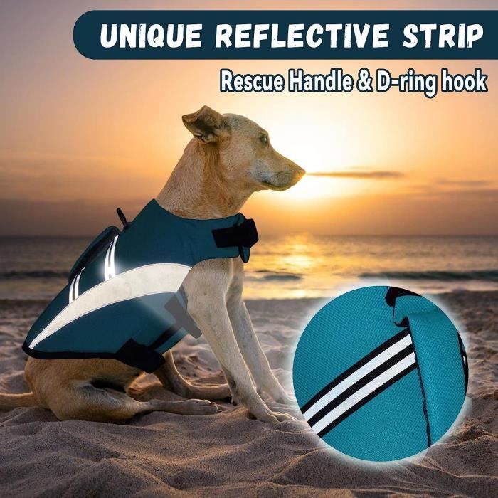 Aladlj003 Gilet De Sauvetage Bouledogue Francais Pour Animaux De Compagnie Maillot De Bain Pour Piscine Plage Bateau Bleu H644 Cdiscount