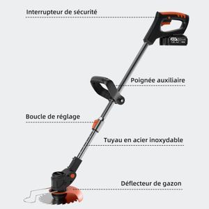 Débroussailleuse Sans Fil Fuxtec 40V - Batterie Double 2x20V, Lame Et Fil 10kg