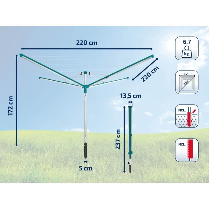 Housse de Protection pour Séchoirs Parapluie, Tissu Oxford 600D Housse de Protection pour Housse de Protection pour Séchoirs Parapluie, Tissu Oxford 600D Housse de Protection pour