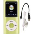 Tbest Lecteur MP3 portable Lecteur MP3 élégant multifonctionnel sans perte de son écran LCD 1,8 pouces lecteur de musique MP3-0