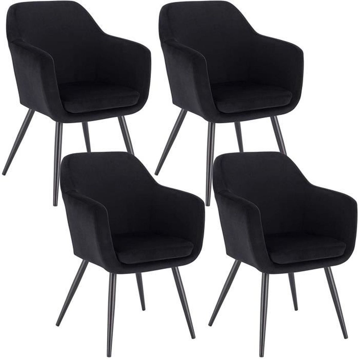 Lot de 7 chaises 7X7 CHASES Noire inspiree Master Kartell Lot de 7 chaises 7X7 CHASES Noire inspiree Master Kartell