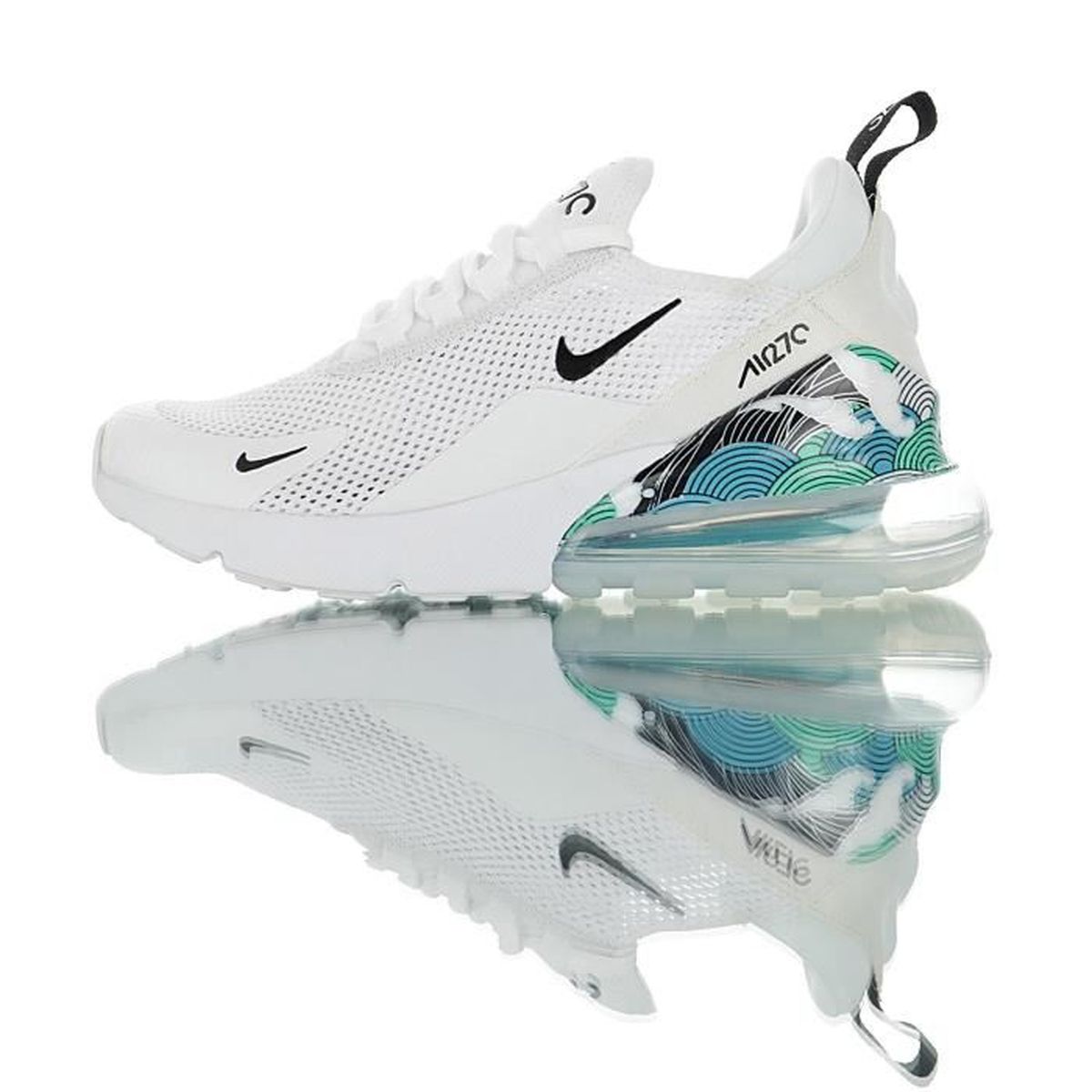 nike air max 270 blanche et verte
