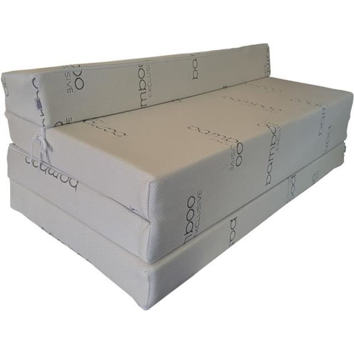 Materasso Futon Pieghevole Natalia - 160 Cm Con Poggiatesta - Beige - Per Ospiti E Campeggio