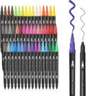 Feutre Coloriage - RIWILL - Double Pointe - 48 Couleurs - Aquarelle - 0.4mm et 2mm