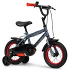 Vélo Enfant – Pro Thunder – Roues 12" – Age 3 à 5 ans – Stabilisateurs – Gris et Rouge – Produit HUFFY