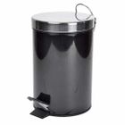 EMINZA Poubelle à pédale Vita Noir