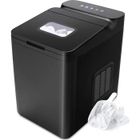 RELAX4LIFE Machine à Glaçons de Comptoir Auto-Nettoyage 12-15kg/24H | 9 Glaçons en 8 Min | Panneau LED | 112W Machine à Glace Noir