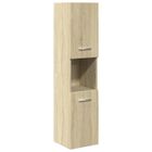 Armoire de salle de bain - V GEBY - Chêne sonoma - 30x30x130cm - Bois d'ingénierie - 60kg max
