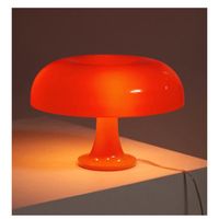 Lampe de Table en forme de champignon, Vintage, pour chambre à coucher, salon, décoration de la maison, LED-Orange