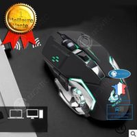 INN Free Wolf X8 Wireless Charging RGB Gaming Mouse Silent Luminous Mechanical Mouse -noir