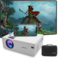 SOTEFE® Vidéoprojecteur WiFi - 6000 Lumens Mini Projecteur Portable Full HD 1080P Projecteur Connect TV-Box iPhone, Samsung, Huawei
