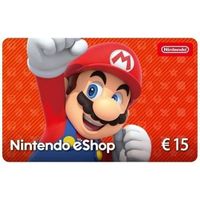 Carte cadeau numérique de 15€ à utiliser sur le Nintendo eShop