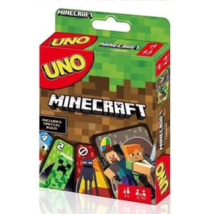 CARTES DE JEU Jeu de Cartes Uno -Minecraft