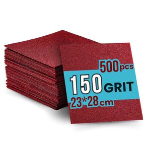 Lot De 14 Feuilles De Papier Abrasif Humide Et Sec Pour Meubles