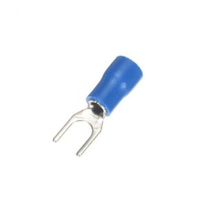 200pcs 16-14 AWG Fil Câble Connecteur Isolé Fourche Bêche Terminal #8 Bleu Rouge