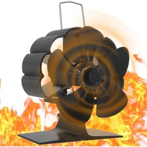 POÊLE À BOIS Ventilateur de poêle à bois, ventilateur multifonction pour poêle à granulés, accessoires de chauffage pour poêle à bois, brûl[356]