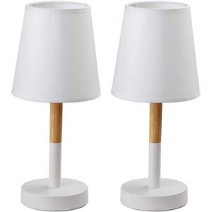 Lampe de table en métal de couleur blanche - modèle aléatoire
