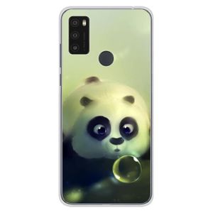 COQUE - BUMPER Coque en silicone imprimée compatible Alcatel 1S 2021 Panda Bubble