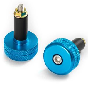EMBOUTS DE GUIDON Adaptateurs Embouts Equilibrage Guidon Universels Moto Scooter 13mm Bleu